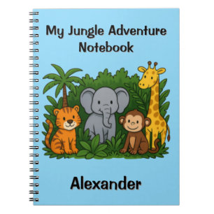 My Jungle Adventure Notebook – Kids Personalized