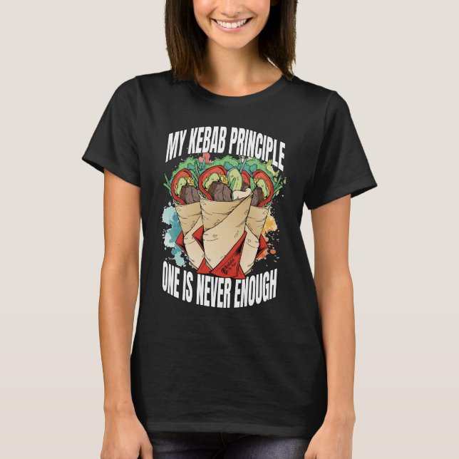 My Kebab Principle Women Black Shirt (Front)