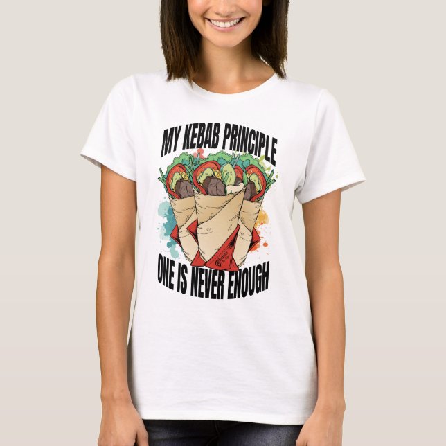 My Kebab Principle Women White T-Shirt (Front)