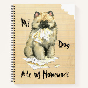 My Keeshond Ate My Homework Notebook