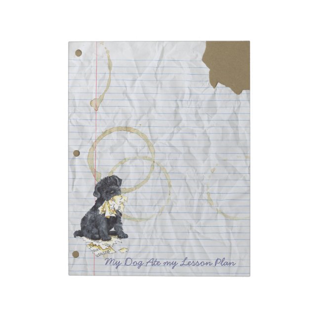 My Kerry Ate My Lesson Plan Notepad (Rotated)