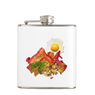 My Ketchup Gone Squatchin for Bacon Breakfast Hip Flask
