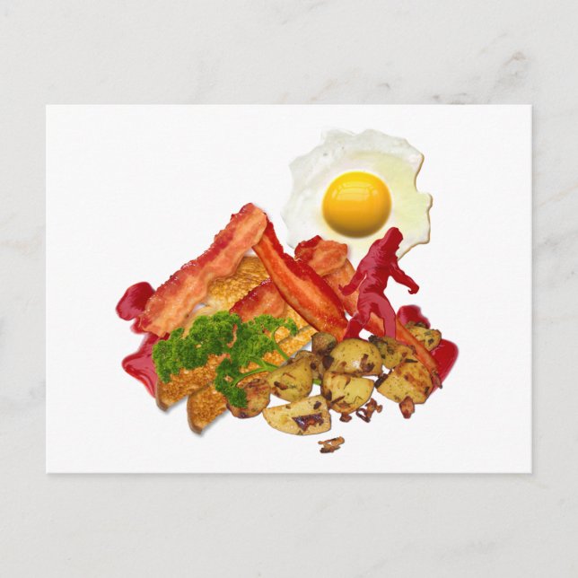 My Ketchup Gone Squatchin for Bacon Breakfast Postcard (Front)