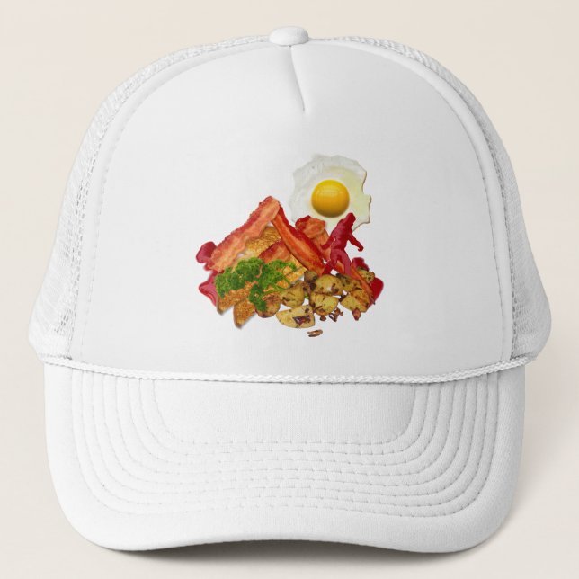 My Ketchup Gone Squatchin for Bacon Breakfast Trucker Hat (Front)