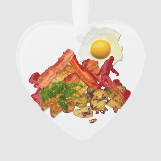 My Ketchup Gone Squatchin for Bacon Decor Ornament (Front)