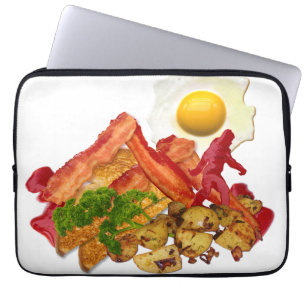 My Ketchup Gone Squatchin for Bacon Mountain Laptop Sleeve