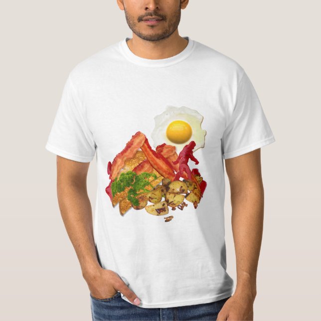 My Ketchup Gone Squatchin for Bacon Mountain T-Shirt (Front)