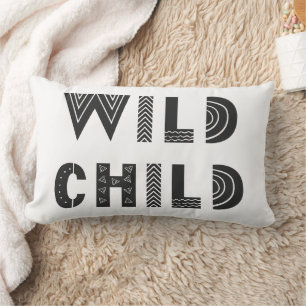 My Kid "Wild Child" Unique Baby Room Scandi Lumbar Cushion