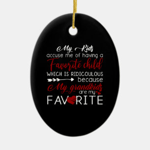 My Kids Accuse Me Of Having Favourite Child Ceramic Tree Decoration