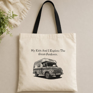 My Kids And I Explore Great Outdoors Family Fun Tote Bag