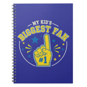 My Kid's Biggest Fan #1 Foam Finger Proud Sport Notebook
