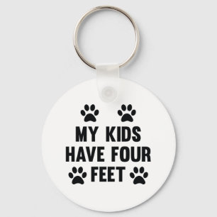 My Kids Have Four Feet Key Ring
