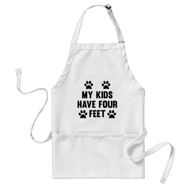My Kids Have Four Feet Standard Apron (Front)