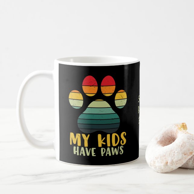 My Kids Have Paws Personalised Coffee Mug (With Donut)