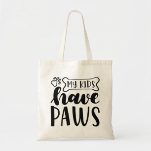 My Kids Have Paws Tote Bag