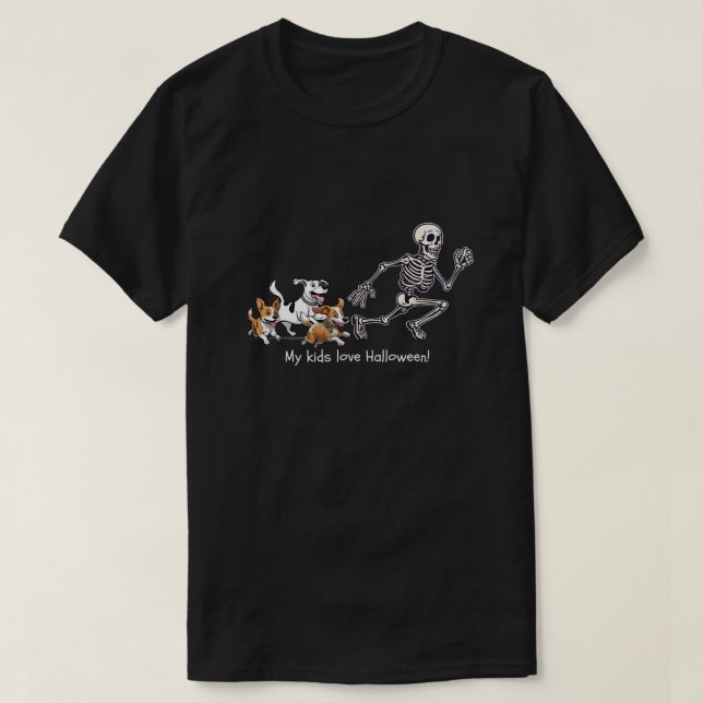 My KIds Love Halloween T-Shirt (Design Front)