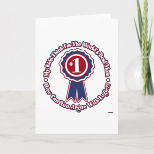 My Kids Think I'm The World's Best Mum - retro Card