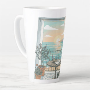 My Kind Of Morning   Cosy Coffee Sunrise Balcony  Latte Mug