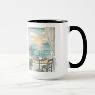My Kind Of Morning   Cosy Coffee Sunrise Balcony  Mug