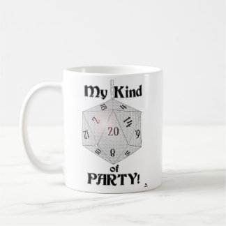 My Kind Of Party Epic Dice Role Player Gamer Coffee Mug