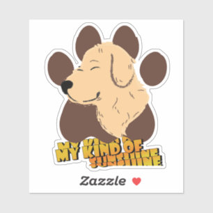 My kind of sunshine Custom-Cut Vinyl Sticker