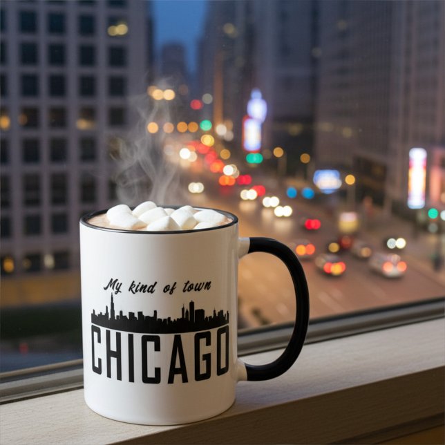 My Kind of Town Chicago City Skyline, Personalised Mug (Creator Uploaded)
