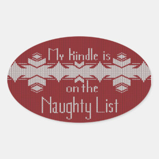My Kindle Is on the Naughty List Sticker