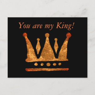 My King Golden Crown Custom Postcard