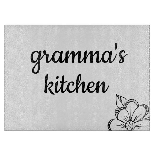 My Kitchen Floral Cutting Board (Front)