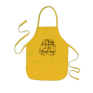 My kitchen is for dancing kids apron