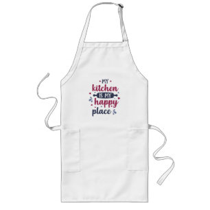 my kitchen is my happy place adult apron