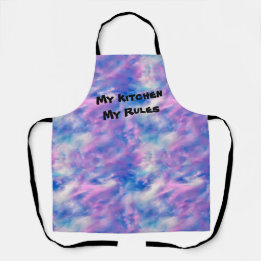"My Kitchen, My Rules" All-Over Print Apron