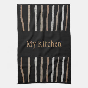 My Kitchen Towel-Home-Beige/Tan/Black/White Tea Towel