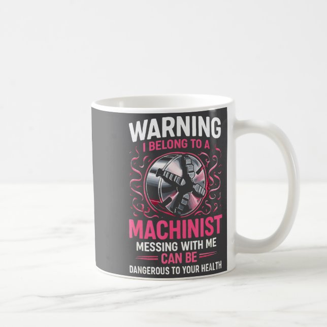 My Knight In Machinist Wife Girlfriend Funny Anniv Coffee Mug (Right)