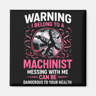 My Knight In Machinist Wife Girlfriend Funny Anniv Magnet