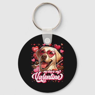 My Labrador Is My Valentine Tee Pet Owner Outfit D Key Ring