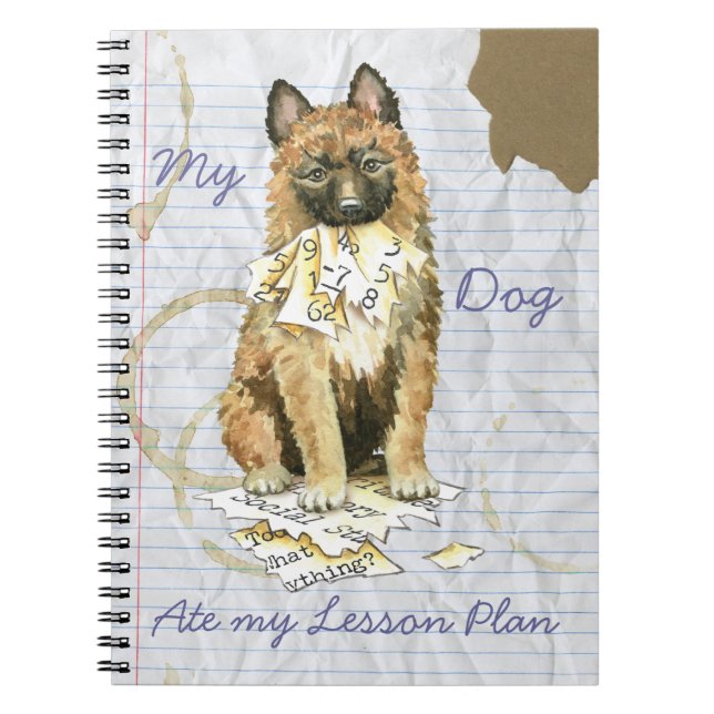 My Laekenois Ate My Lesson Plan Notebook (Front)