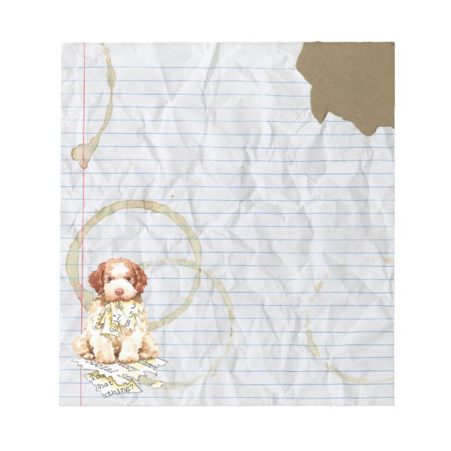 My Lagotto Ate my Lesson Plan Notepad (Front)