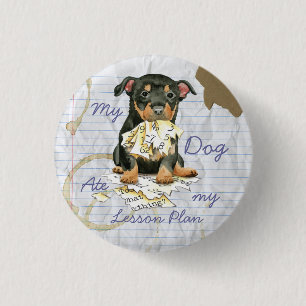 My Lancashire Heeler Ate My Lesson Plan 3 Cm Round Badge