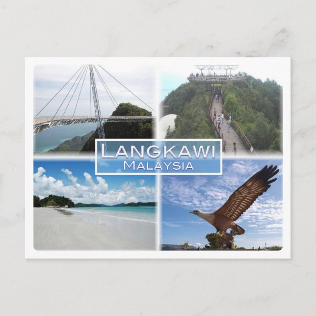 MY Langkawi - Sky Bridge - Cable Car - Kedah Beach Postcard (Front)