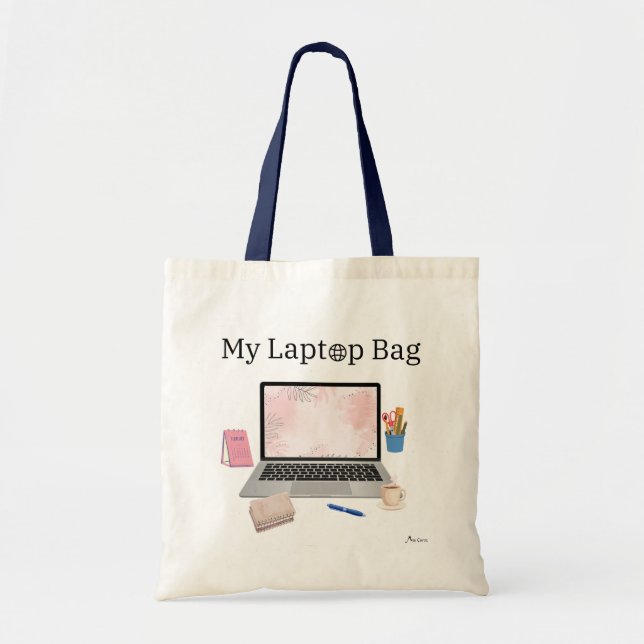 My Laptop Bag Tote Bag (Front)
