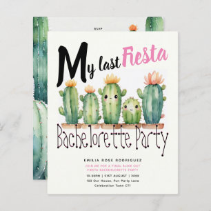 My Last Fiesta Bachelorette Party Cacti Theme