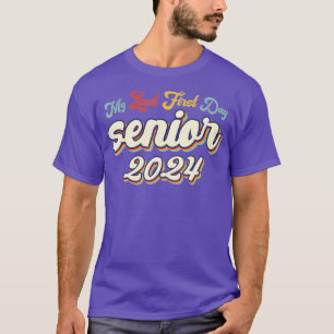 My Last First Day Senior 2024 Back to School Vinta T-Shirt