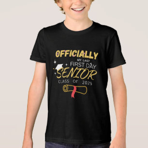 My Last First Day Senior 2025 Back To School Class Tri-Blend Shirt
