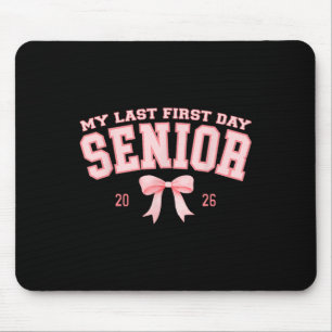 My Last First Day Senior 2026 Retro Groovy Tie Dye Mouse Mat