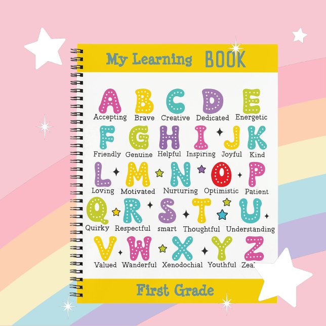 My Learning Book custom name  colourful letters (My Learning Book custom name colorful letters)