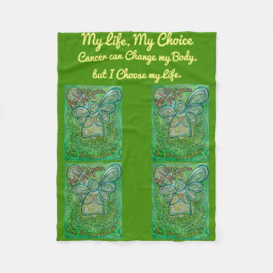 My Life Choice Cancer Angel Chemo Fleece Blanket