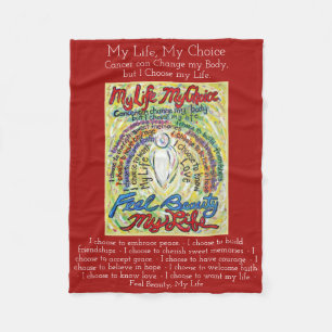 My Life Choice Cancer Angel Soft Fleece Blanket