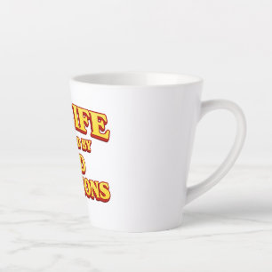 My Life Directed by Bad Decisions Movie Design Latte Mug