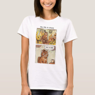 "My Life in Chaos" Cotton T-Shirt